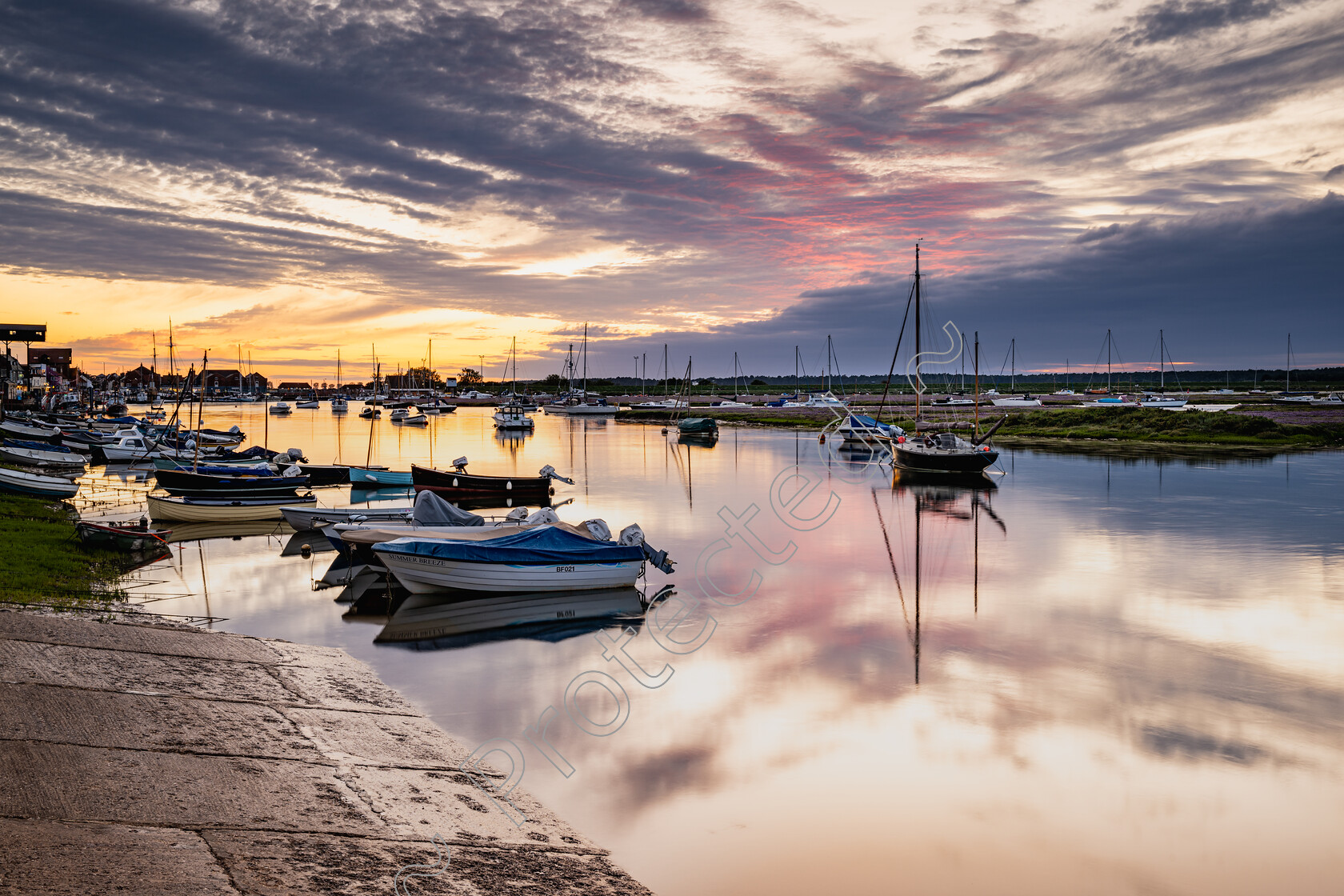 Wells-at-Sunset