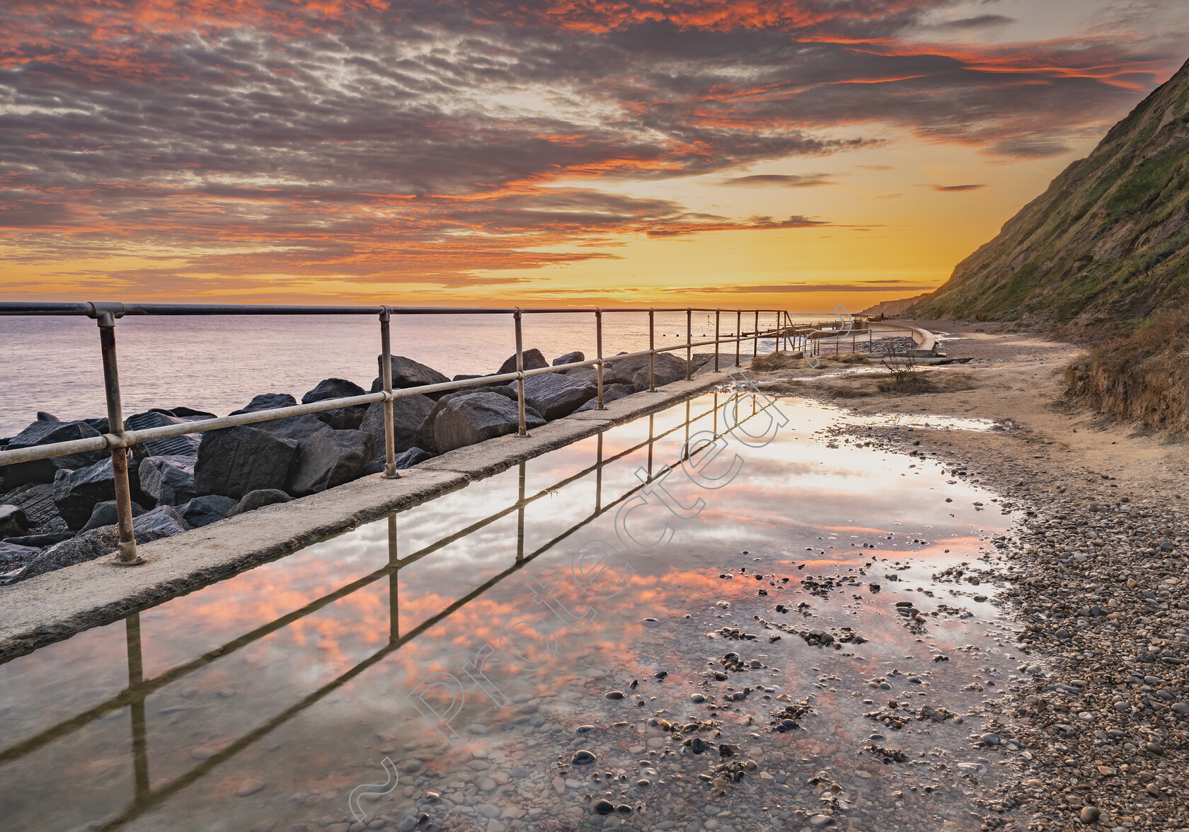 Sunrise-Reflections-at-Sheringham